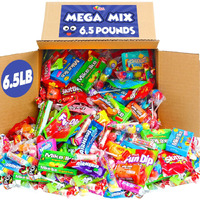 Candy Bulk - 6.5 Pounds - Candy Variety Pack - Bulk Parade Throws - Individually Wrapped Candies - Huge Candy Assortment - Big Bulk Candy Favors For Treat Bags, Parades, Pinata Stuffers - Over 350 Pieces Of Candy