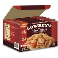 Lowrey's Bacon Curls Microwave Pork Rinds (Chicharrones), Original, 1.75 Ounce (Pack Of 6)