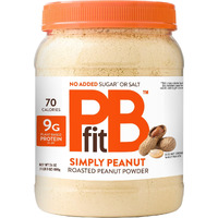 Pbfit 24 Ounce Simply Peanut Powdered Peanut Powder, No Added Sugar Or Salt, Non-Gmo, Plant-Based, Gluten-Free Protein Powder, 9G Of Protein 9% Dv