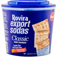 Rovira Export Soda Crackers, 21 Oz. Bucket - A Perfect Snack - Great With Tuna Fish Dip Or The Conchita Guava Preserves