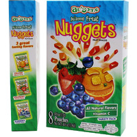 Fruit Juice Nuggets Gift Box Snack - 0.6 Ounces, 3 Boxes Of 8 Pack - Kosher All Natural Flavors Vitamin C - By Au'some