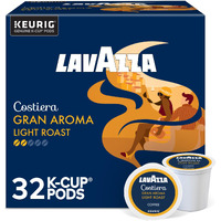 Lavazza Costiera Gran Aroma, Single-Serve Keurig K-Cup Pods, Light Roast Coffee, 32-Count Box