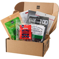 People's Choice Beef Jerky - Jerky Box - Some Like It Hot - Unique Gift For Men - Protein Snacks Military Care Package - Mens Gifts For Christmas - Meat Snack Sampler Gift Basket - 6 Bags