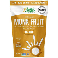 Health Garden Monk Fruit Sweetener, Classic - Non Gmo - Gluten Free - Sugar Substitute - Kosher - Keto Friendly (1 Lb)