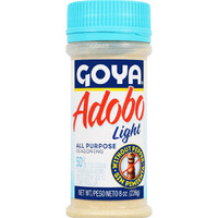 Adobo All Purpose Seasoning Light With Pepper By Goya, Poultry, Seafood, Meat, And Vegetable Seasoning, Fat Free And Calorie Free Latin Spice Blend, Mexican Seasoning, Pack Of 2, 8Oz. Bottles