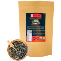 Ocean's Balance Organic Kombu Flakes - Maine Coast Vegetables For Keto, Paleo, Vegetarian & Vegan Diets - Sweet Seaweed Gluten Free Products (16Oz)