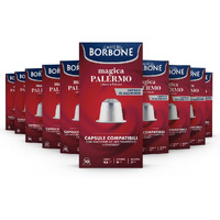Caffe Borbone Aluminum Coffee Pods Compatible With Nespresso Original Machines, Magica Palermo, Medium Roast, Intense And Full-Bodied, Genuine Italian Coffee - Not Compatible With Vertuo - 100 Count