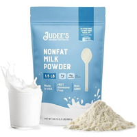Judee's Gluten Free Non Fat Dry Powdered Milk 1.5 Lb (24 Oz) - Non-Gmo, Keto-Friendly, Hormones Free, Gluten & Nut Free - Rich Source Of Protein & Calcium - Made In Usa