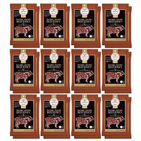 Aufschnitt Grass Fed Beef Jerky - Low Sodium, Certified Kosher - Made In Usa - Keto & Halal Friendly - 12 Pack, Sweet Chipotle