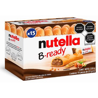 Ferrero: ""Nutella B-Ready "" A Crisp Wafer Of Bread In The Form Of Mini Baguette Stuffed With A Creamy Nutella 15 Pieces 10.13 Oz (286G) [ Italian Import ]