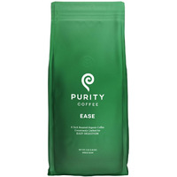 Purity Coffee Ease Dark Roast Low Acid Organic Coffee - Usda Certified Organic Specialty Grade Arabica Whole Bean Coffee - Third Party Tested For Mold, Mycotoxins And Pesticides - 5 Lb Bag