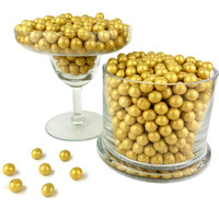 Color It Candy Shimmer Gold Sixlets 2 Lb Bag - Perfect For Table Centerpieces, Weddings, Birthdays, Candy Buffets, & Party Favors.