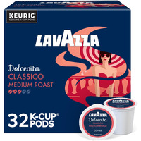 Lavazza Dolcevita Classico, Single-Serve Keurig K-Cup Pods, Medium Roast Coffee, 32-Count Box