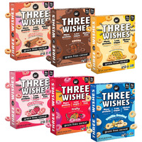 Protein And Gluten-Free Breakfast Cereal By Three Wishes - Variety Pack, 6 Pack - More Protein And Less Sugar Snack - Kosher, Vegan - Frosted, Fruity, Cocoa, Strawberry, Honey & Cinnamon