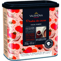 Valrhona Dutch Processed French Cocoa Powder. Chefs Choice Cocoa Powder. Warm, Red Color, Pure, Dark, Intense Flavor. Poudre De Cacao. Great For Desserts And Hot Chocolate. Kosher. 250G (Pack Of 1)