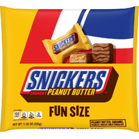 Snickers Crunchy Peanut Butter Squared Fun Size Halloween Chocolate Candy Bars, 11.5Oz