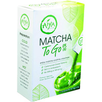 Aiya Japanese Matcha To Go - Ceremonial Grade Matcha Green Tea Powder - Convenient On-The-Go Packets For Smooth, Natural Energy Boost - Gluten-Free, Non-Gmo - (2 Boxes - 10 Single-Serving Sticks)