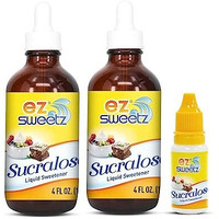 Concentrated Liquid Sucralose Sweetener, 4Oz/120Ml (2900 Servings), 2-Pack |One Travel Size Bottle 0.5Oz/15Ml (360 Servings)