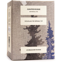 Juniper Ridge Douglas Fir Spring Tip Botanical Tea - Citrus Zest, Bright Evergreen, & Honeysuckle Notes - Vegan, Caffeine Free & Gluten Free - 20 Unbleached Teabags
