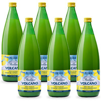 Organic Italian Volcano Lemon Juice, 33.8 Fl Oz - Pure Sicilian Lemons For Cooking, Baking, And Beverages (33.8 Fl Oz (Pack Of 6))