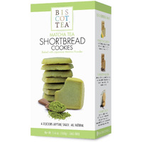 Biscottea Matcha Green Tea Shortbread Cookies (8 Cookies)