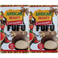 Cocoyam Fufu Flour African Mix 24Oz - Authentic, Premium Quality Fufu Flour With Real Cocoyam - 100% Natural By African Beauty (Pack Of 2)