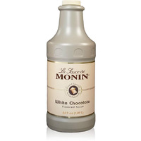 Monin - Gourmet White Chocolate Sauce, Creamy And Buttery, Great For Desserts, Coffee, And Snacks, Gluten-Free Non-Gmo (64 Ounce)