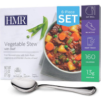 Hmr Vegetable Stew With Beef Entr  E | Pre-Packaged Lunch Or Dinner To Support Weight Loss | Ready To Eat | 13G Of Protein | Low Calorie Food | 8Oz Serving Per Meal | Pack Of 6