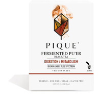 Pique Organic Fermented Black (Ripe) Pu'Er Tea - Support Healthy Metabolism, Digestion - 28 Single Servings (1 Pack)