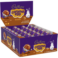 Cadbury Milk Chocolate With Caramel Center Eggs Candy, Bulk Easter, 1.2 Oz Packs (48 Count)