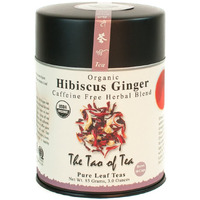 The Tao Of Tea, Hibiscus Ginger Tea, Loose Leaf, 3.0 Ounce Tin To Make 50 Cups