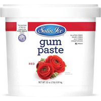 Satin Ice Red Gum Paste, 2 Pounds