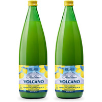 Organic Italian Volcano Lemon Juice, 33.8 Fl Oz - Pure Sicilian Lemons For Cooking, Baking, And Beverages (33.8 Fl Oz (Pack Of 2))