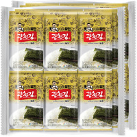 Kimnori Kwangcheonkim Seasoned Seaweed Snacks - 24 Individual Packs Sheets Premium Natural Roasted Laver Nori 4G 0.14 Ounce ? ?? ?? ??