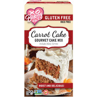 Xo Baking Co. Gluten Free Carrot Cake Gourmet Cake Mix; Contains Real Carrots; Non-Gmo; Kosher; Rice Free; Soy Free; Dairy Free; Peanut Free; No Preservatives; No Artificial Flavors Or Colors, 20Oz