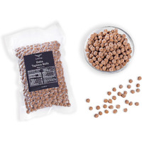 Boba Pearls | Tapioca Pearls | Sago Pearls | Locca Booba | 14 Oz (10 Servings) | Premium Easy To Cook | No Preservatives | Boba Pearls Recipe Card | Vegan | 400Gr Brown Sugar Boba - (1 Bag Only)