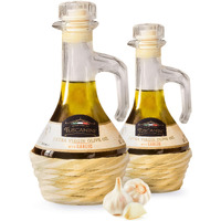 Tuscanini Garlic Infused Extra Virgin Olive Oil 250Ml (2 Pack), Imported From Italy, Cold-Pressed, Luxurious Taste, All Natural, Non Gmo, Premium Extra Virgin Olive Oil With Garlic