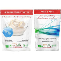 Lr Superfood Starter Culture + Prebio Plus L. Reuteri Probiotic Starter Kit Cultured Dairy Low And Slow Yogurt Lactobacillus(Lr Superfood + Prebio Plus)