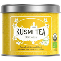 Kusmi Tea - Bb Detox - Iconic Detox Tea - Organic Tea - Blend Of Green Tea, Mate & Grapefruit - Organic Flavored Yerba Mate Tea - Loose Leaf Tea - Tin Box Of 3.5 Oz - Quantity For About 50 Cups