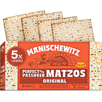 Manischewitz Passover Matzo (5X1Lb Boxes) The Original Manischewitz Passover Matzo | Two Ingredients Only - Flour And Water - 18 Min Matzo | Unsalted | Kosher For Passover And Year Round