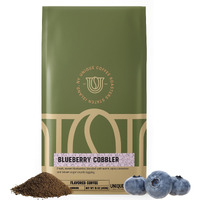 Blueberry Cobbler Flavored Ground Coffee, 1 Lb (16 Oz) Bag, Medium Roast, 100% Arabica Premium Quality Flavor
