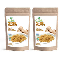Organic Ginger Powder | 16 Oz (Pack Of 2) | Usda Organics And Non-Gmo Verified Project Approved | Product Of India | 100% Raw And Natural | Resealable Kraft Bag By Shoposr