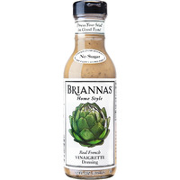 Briannas - Home Style Real French Vinaigrette Dressing - Fine Salad Dressing Made With Premium Ingredients - Gluten Free, Kosher, No Sugar, & Vegan Dressing - 12 Oz. Bottle