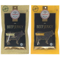 Aufschnitt Grass Fed Beef Jerky - Low Sodium, Certified Kosher - Made In Usa - Keto & Halal Friendly - 2 Pack, Variety