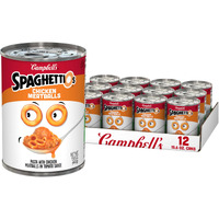 Spaghettios Canned Pasta With Chicken Meatballs, 15.6 Oz Can (Pack Of 12)