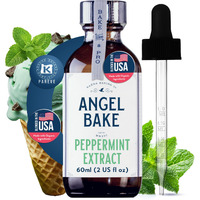 Pure Peppermint Extract For Baking & Mixology - Culinary Grade Peppermint Essence And Flavoring - Kosher, Keto Friendly, Vegan, Gluten-Free For Desserts, Beverages & Recipes (2 Oz Extract)