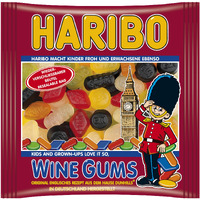 Haribo Wine Gums In Resealable Bag, 500 Gram - 17.6 Ounces