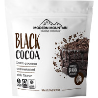 Black Cocoa Powder (5 Lb) Bake The Darkest Chocolate Baked Goods, Achieve Rich Chocolate Flavor, Natural Substitute For Black Food Coloring, Dutch-Processed Cocoa Powder, Unsweetened, Extra Dark, Fair Trade Certified