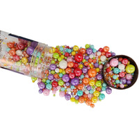 Edible Multicolor Sugar Pearls Candy Sprinkles 120G/ 4.23Ounce Baking Cake Sprinkles Cupcake And Cake Topper Cookie Decorations Wedding Party Valentines Halloween Christmas Supplies