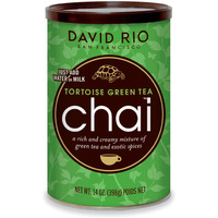 Tortoise Green Tea Chai Tea Latte Mix, 14 Oz, Green Tea, Organic Spices, Dairy Free, Serve Hot Or Cold, Just Add Water Or Milk, 14 Servings